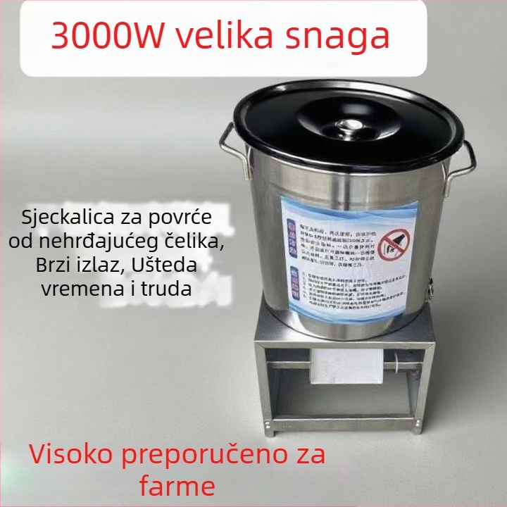 Višenamjenska sjeckalica za povrće i pileće meso, kućna upotreba, nehrđajući čelik, kompaktne dimenzije