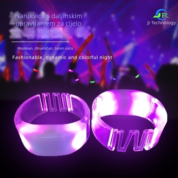 LED svijetleći narukvica s daljinskim upravljanjem za koncerte, barove i glazbene festivale