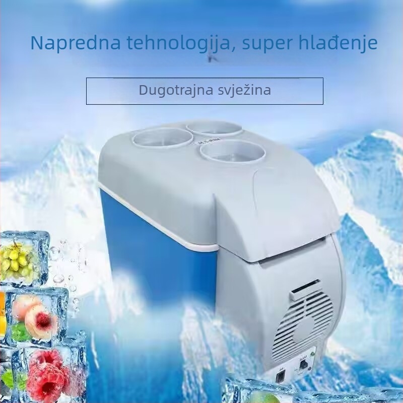 7,5 L prenosni automobilni frižider 12V – hlađenje i grijanje