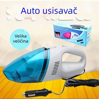 12V usisavač za automobil, plavo-bijeli, 1900Pa, 60W, 3 m kabel, napajanje iz cigaretne utičnice