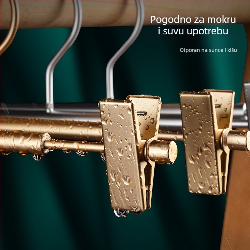 Držač hlača od aluminijske legure, protuklizni klipsovi za suknje, organizator odjeće, vješalica za odrasle i djecu