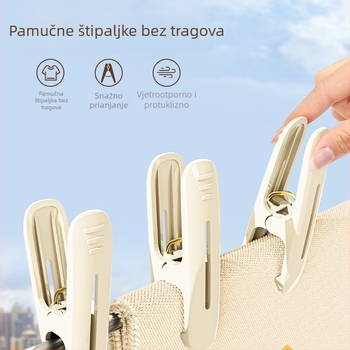 Plastični klipovi za sušenje odjeće, otporni na vjetar, čvrsto pričvršćivanje, mali klipovi za čarape, ručnike i posteljinu