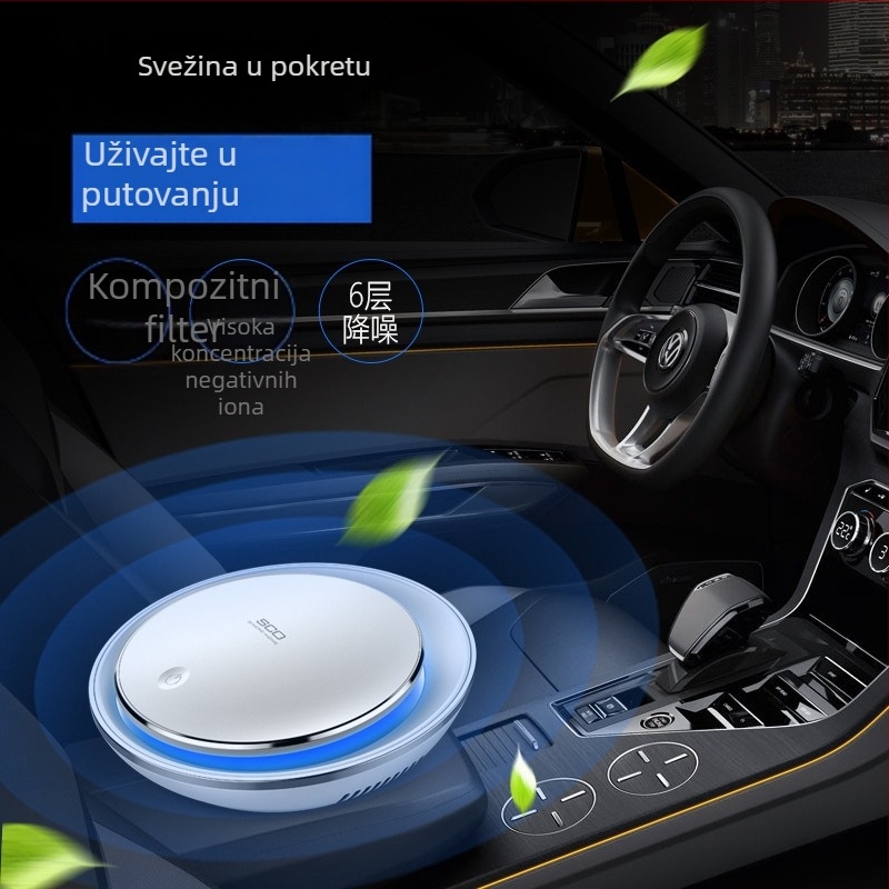Automobilski pročišćivač zraka s aromaterapijom, USB napajanje, negativni ioni