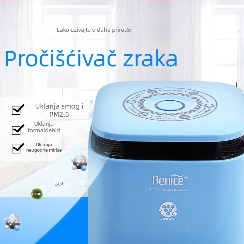 Benass AP08 Mini pročistač zraka za dom i automobil, PM2.5, negativni ioni, uklanjanje formaldehida