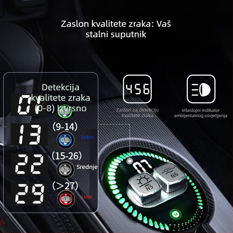 Kelaifu automobilska aromaterapija, skriveni dvostruki miris, elektronički difuzor, dugotrajni miris, uklanjanje mirisa, pročišćavanje zraka s negativnim ionima