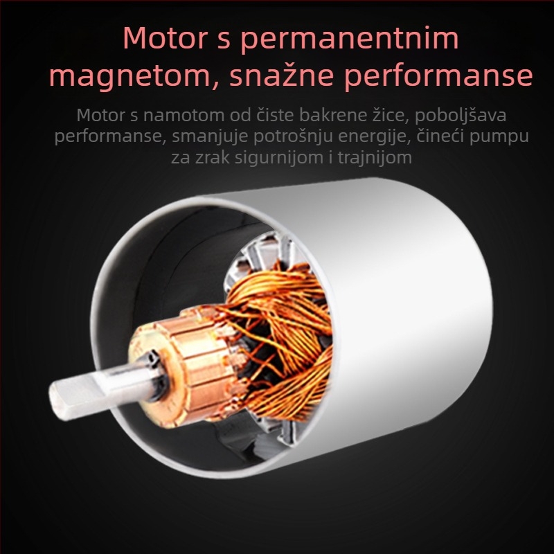 Metalna pumpa za zrak u automobilu, s jednim cilindrom, 12V