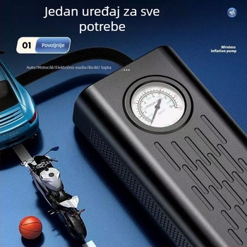 Bežična prijenosna pametna pumpa za gume automobila, SUV-a i bicikala