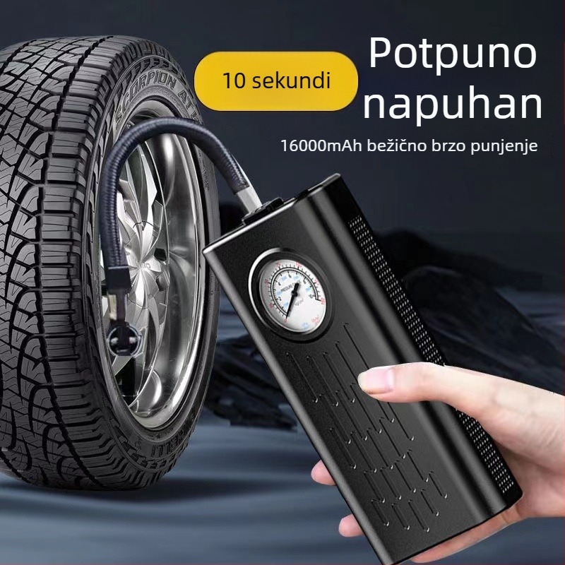 Bežična prijenosna pametna pumpa za gume automobila, SUV-a i bicikala