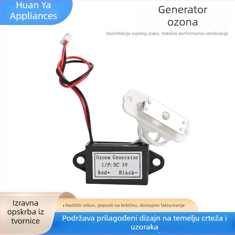 DC 5V ozon generator s keramičkim čipom, malih dimenzija, modul za uklanjanje mirisa za voće i povrće