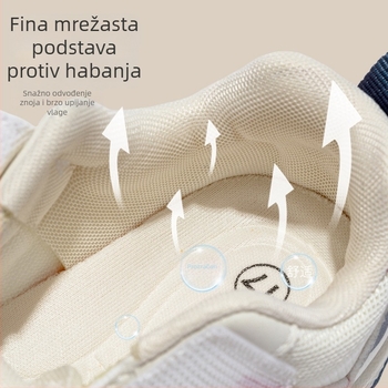 Jingqi dječje cipele za hodanje 2025. jesen – mekana potplata, prozračne, protiv klizanja, zatvaranje na čičak (Velcro), niski gornji dio, za djecu 12–36 mjeseci, s motivom crtića