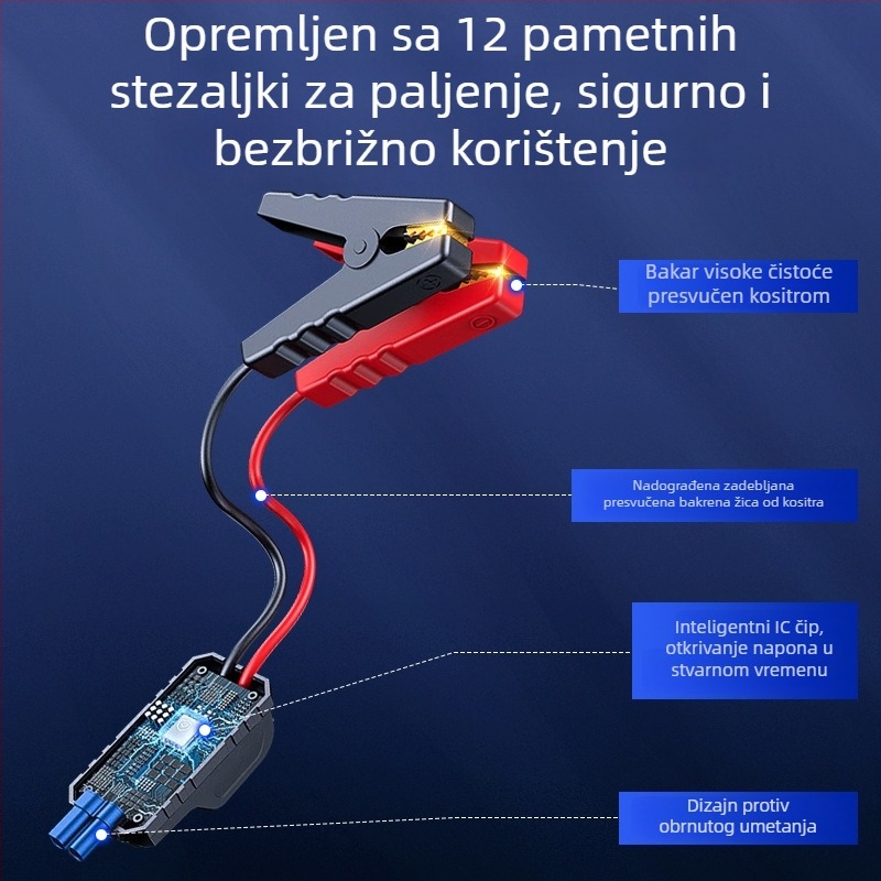 Bežična automobilska pumpa za dofu s digitalnim zaslonom, 12V, prijenosno nužno pokretanje dizelskih vozila