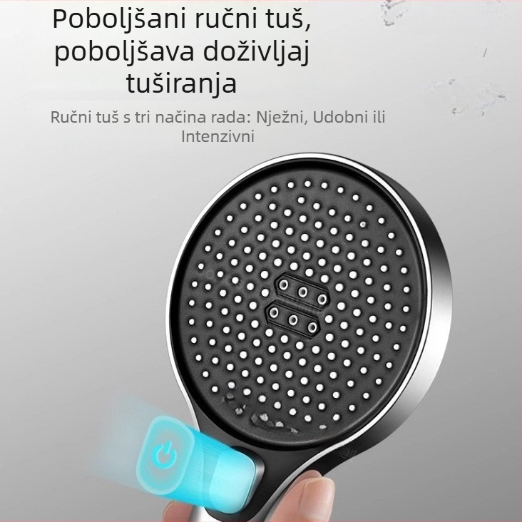 Saomao 2025 novi model bakrenog tuš seta s tlakom – jednostavna ugradnja, tuš glava bez gornje tryske, 3-u-1 za kupaonicu