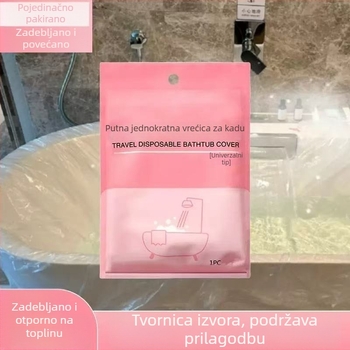 Jednokratne vrećice za kadu, pojedinačno pakirane, velike veličine, pogodne za putovanja, hotele, smještajne jedinice i spa