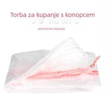 Jednokratna vrećica za kadu s užetom i plastičnim pokrovom