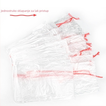 Jednokratna vrećica za kadu s užetom i plastičnim pokrovom