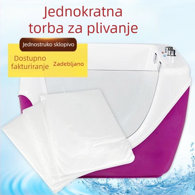 Prozirni jednokratni liner za dječju kadu
