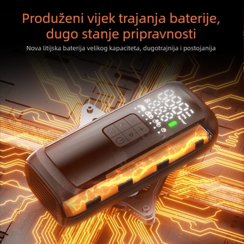 Woxin inteligentna automobilska pumpa za zrak, višenamjenska prijenosna pumpa za gume, bežična, s USB napajanjem i digitalnim zaslonom
