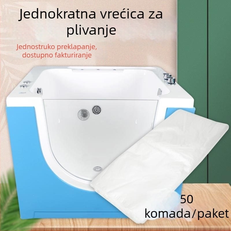 Jednokratna plastična vrećica za kupanje djeteta i spa