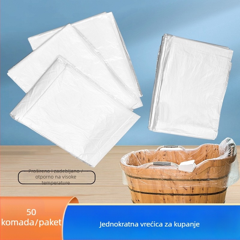 Jednokratna vrećica za kupanje, ekstra velika, debela, za drvenu bačvu kadu