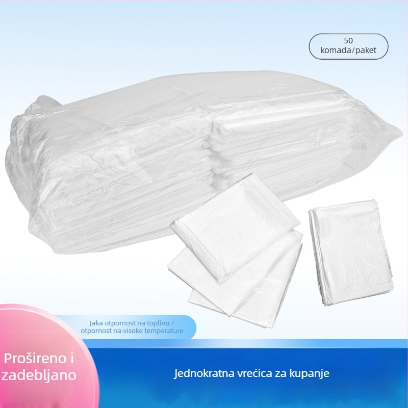 Jednokratna vrećica za kupanje, ekstra velika, debela, za drvenu bačvu kadu