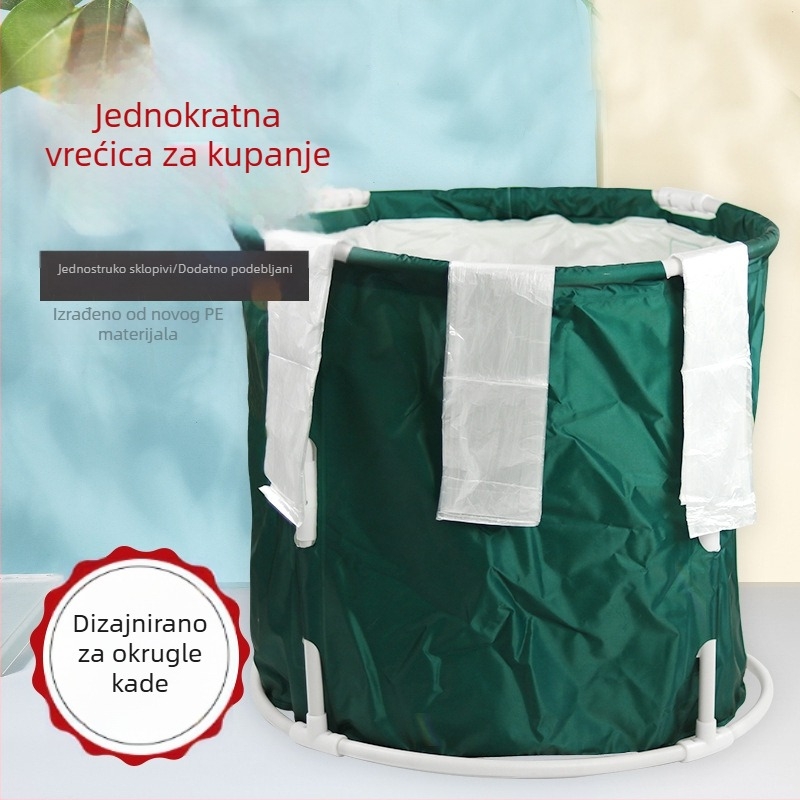 Jednokratni prozirni zaštitni liner za kružnu kadu, jača konstrukcija