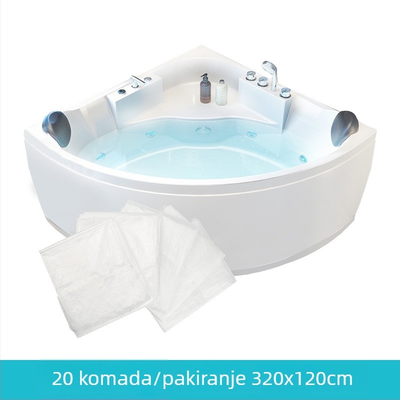 6,4 m ultra velika jednokratna zaštita za kadu i torba za kupanje, debljina za saunu, topli izvori, SPA bazen, drvena kada, dvostruka kada