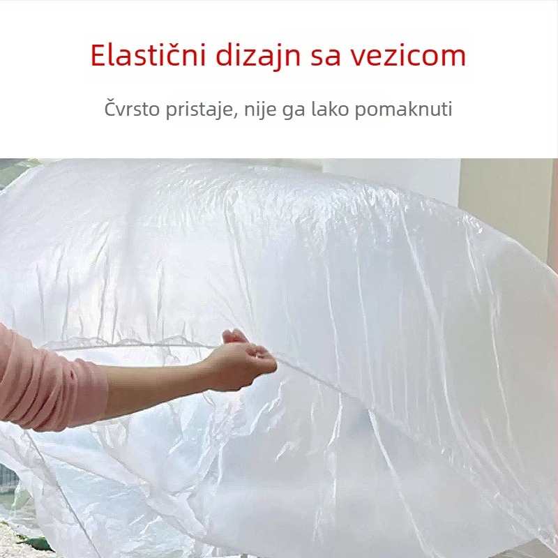 Elastična vrećica za kupanje sa šnalom, jednokratna, plastični poklopac za kadu, za hotele i putovanja