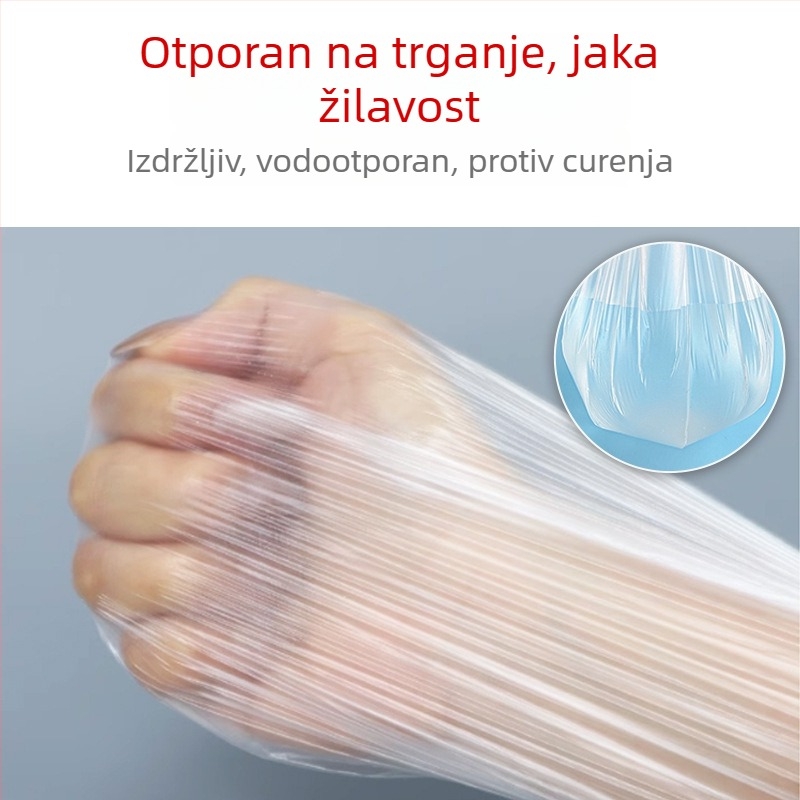 Elastična vrećica za kupanje sa šnalom, jednokratna, plastični poklopac za kadu, za hotele i putovanja