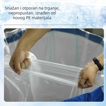Debela kružna kanta za kupanje, jednokratna vrećica za kupanje, plastična vrećica za kadu, sklopiva za djecu