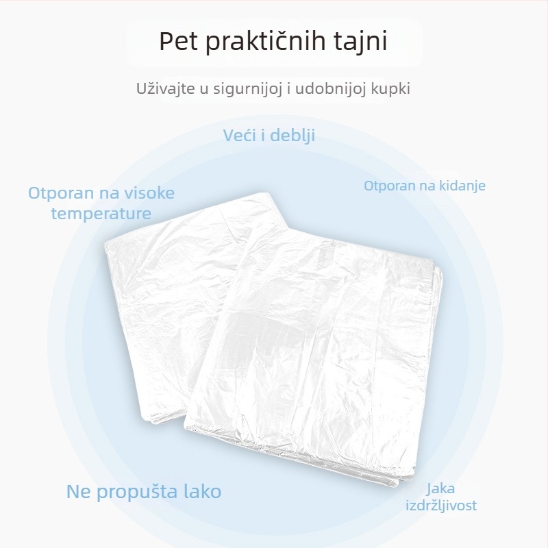 Jednokratni plastični film za kupanje bebe, 130×160 cm