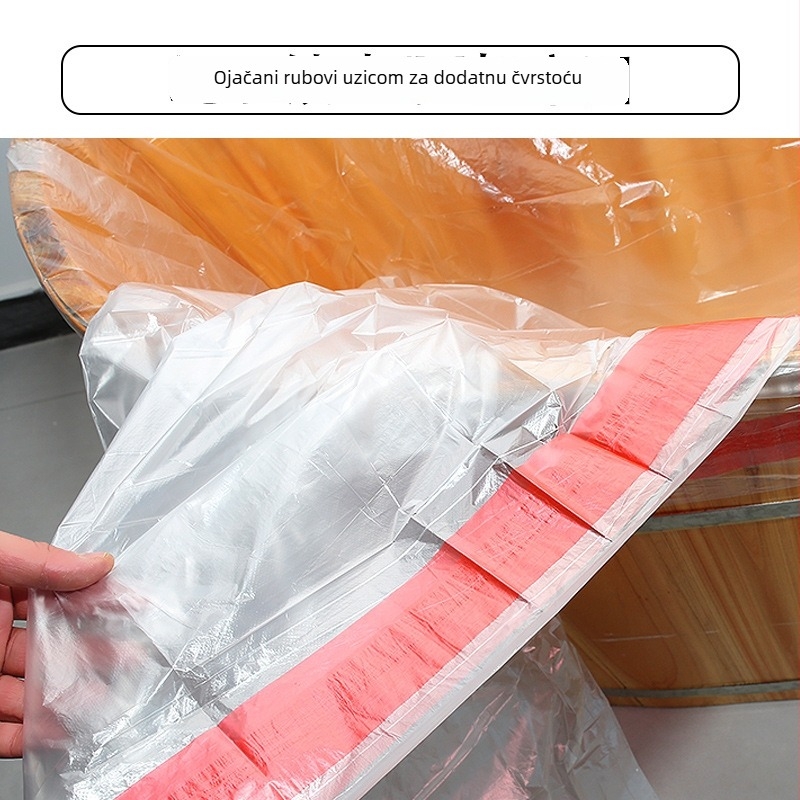 Jednokratna vrećica za kupanje s užetom, plastični set za kadu, velika drvena kanta za kozmetičke salone