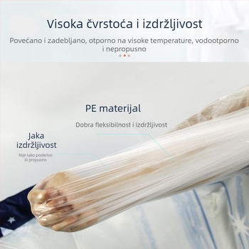 Debeli kružni kantu za kupanje s jednokratnom vrećom za kupanje, kružna plastična zaštitna vrećica, dječji sklopivi kadu za kupanje