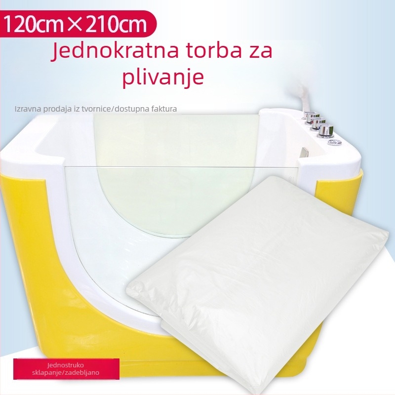Prozirne jednokratne spa vrećice za kupanje djeteta, 50 komada