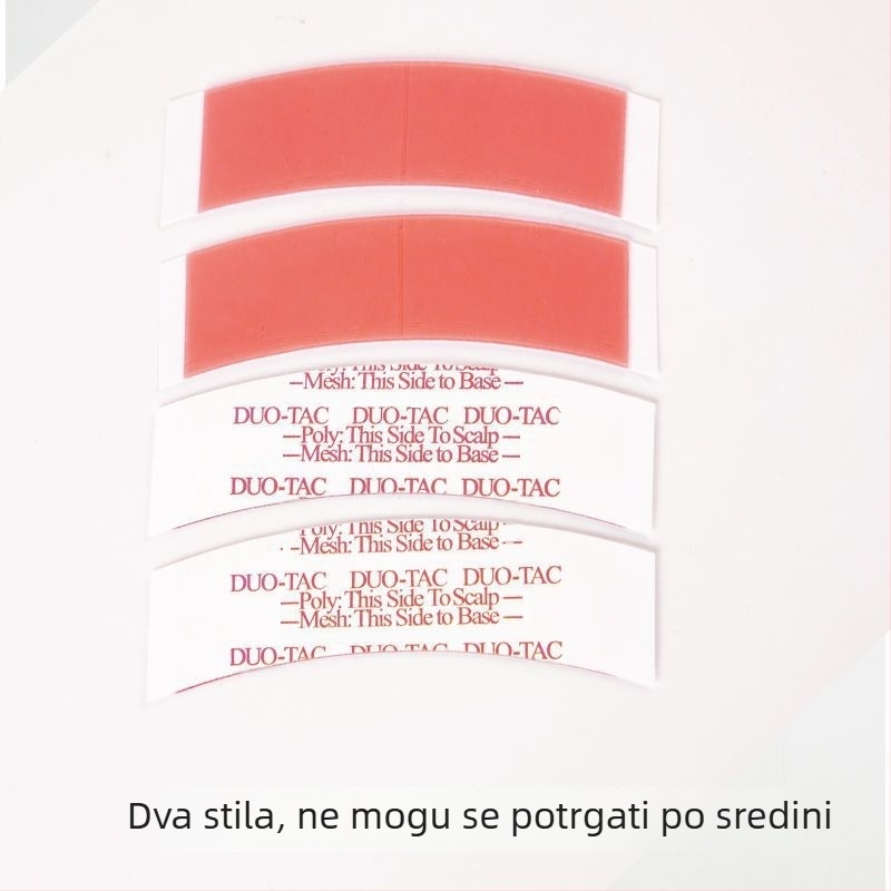 Peruka: biološki dvostrani ljepiljni film, vodootporan i otporan na znojenje, čipkasta naljepnica za nadomještanje kose