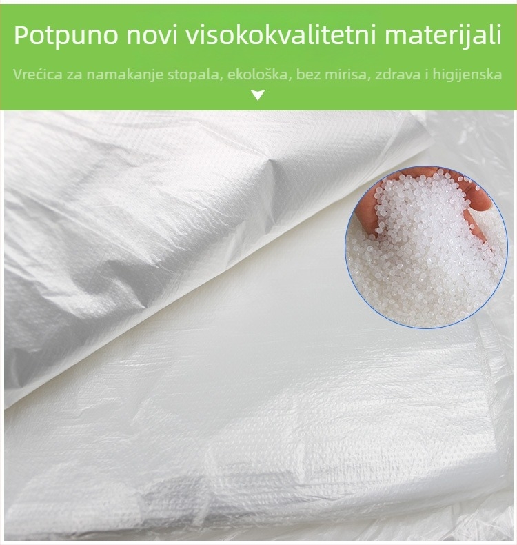 Deblja jednokratna vrećica za kupanje stopala, prozirna plastična vrećica za kupanje stopala, za salon noktiju