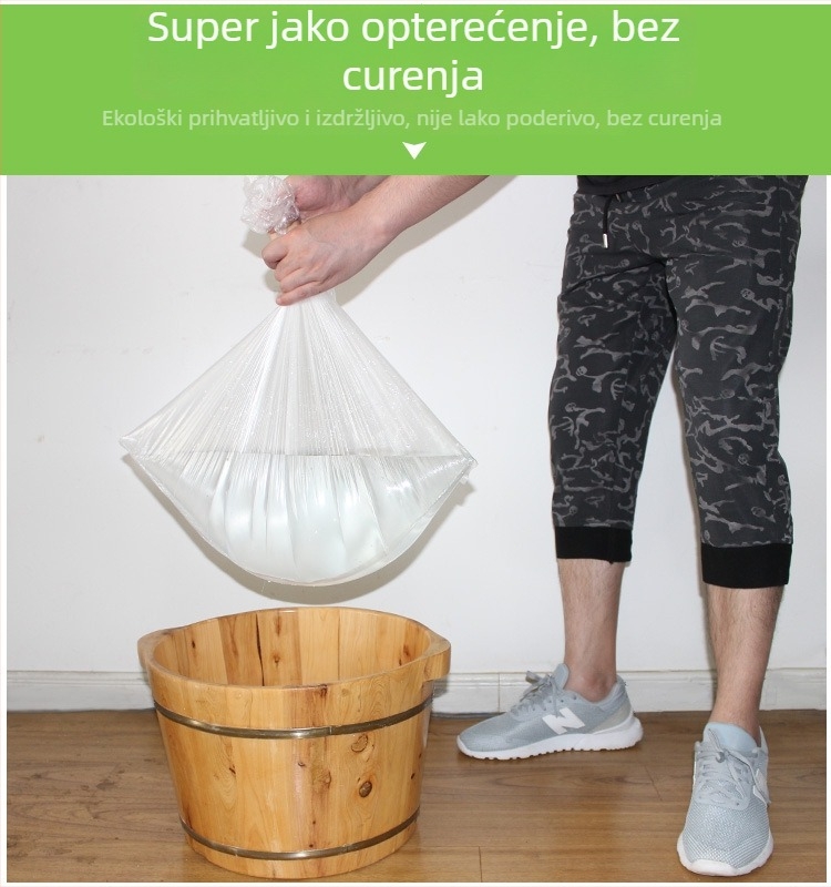 Deblja jednokratna vrećica za kupanje stopala, prozirna plastična vrećica za kupanje stopala, za salon noktiju