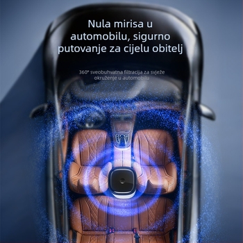 Automobilski pročišćivač zraka, uklanja mirise i formaldehid, pogodan za trudnice i dojenčad, s moćnim negativnim ionima i snažnim usisom