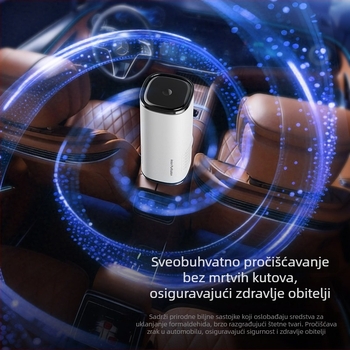 Automobilski pročišćivač zraka, uklanja mirise i formaldehid, pogodan za trudnice i dojenčad, s moćnim negativnim ionima i snažnim usisom