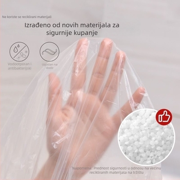 Jednokratni kadu liner, debeli, ekstra velik, za termalne bazene, privatne kade i hotelske dvostruke kade, plastična vrećica za kupanje