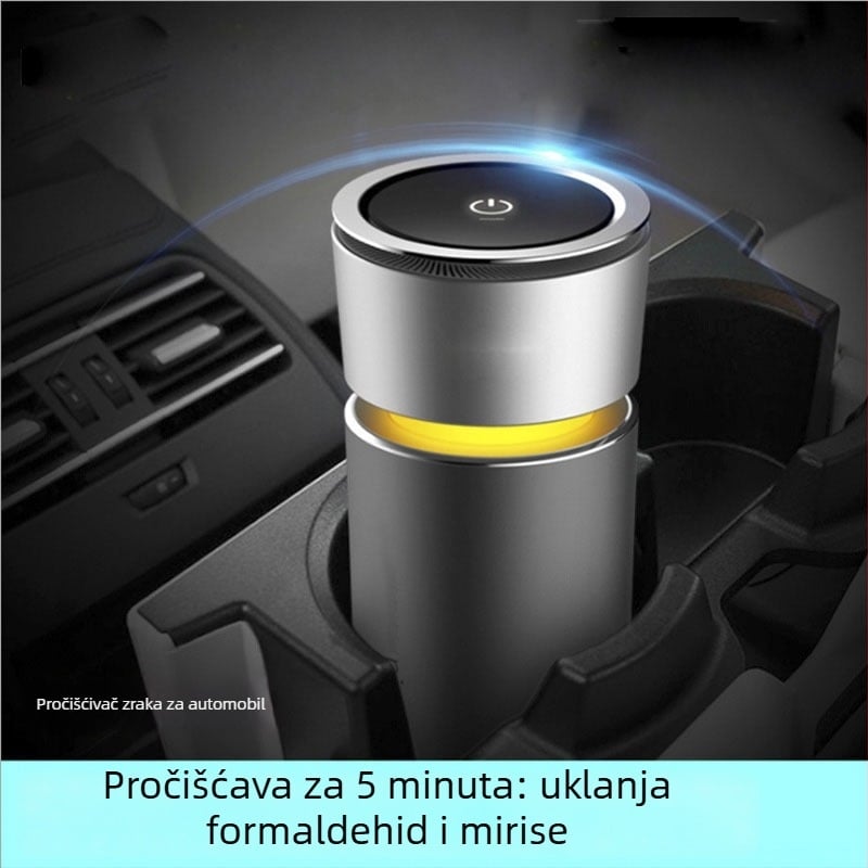 Automobilski pročišćivač zraka u obliku šalice s negativnim ionima, uklanja mirise, dim i formaldehid