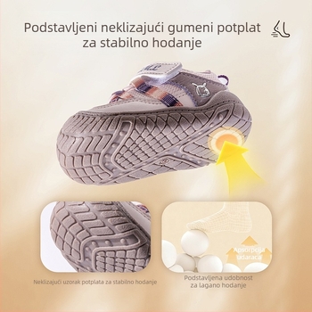 Dječje tenisice za hodanje, unisex, proljeće 2026, mekana potplata, protuklizne, prozračan mrežasti gornji dio, Velcro zatvarač, niski dizajn