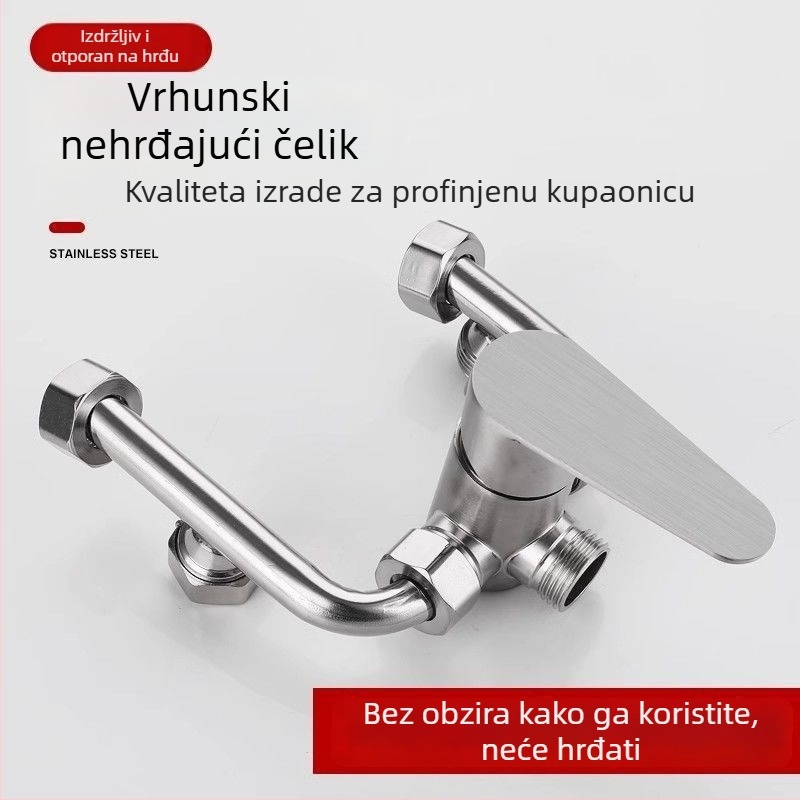 Ventil za miješanje vode za bojler s keramičkim diskom, tuš miješalica za toplu i hladnu vodu, površinska ugradnja