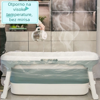 Jednokratna vrećica za kupanje za sklopivi bazen i drveni kantu; ojačani plastični film