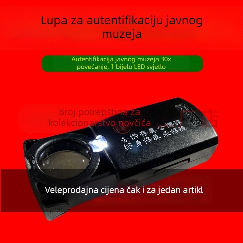Lupa za antikne novčiće: detalji srebrnih i bakrenih novčića