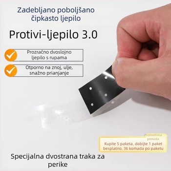 Dvostrana ljepljiva traka za perike, visoka adhezija, bez mrlja, za pričvršćivanje i upletanje kose
