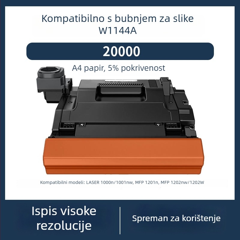 Toner kaseta za HP W1143A/143A, 144A – kompatibilna s 1000A/1000W/1000N i MFP 1200A/1200W