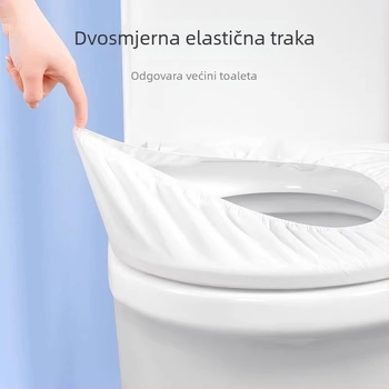 Jednokratna podloga za sjedalo WC-a, pojedinačno pakirana, potpuno prekrivanje, za putovanja