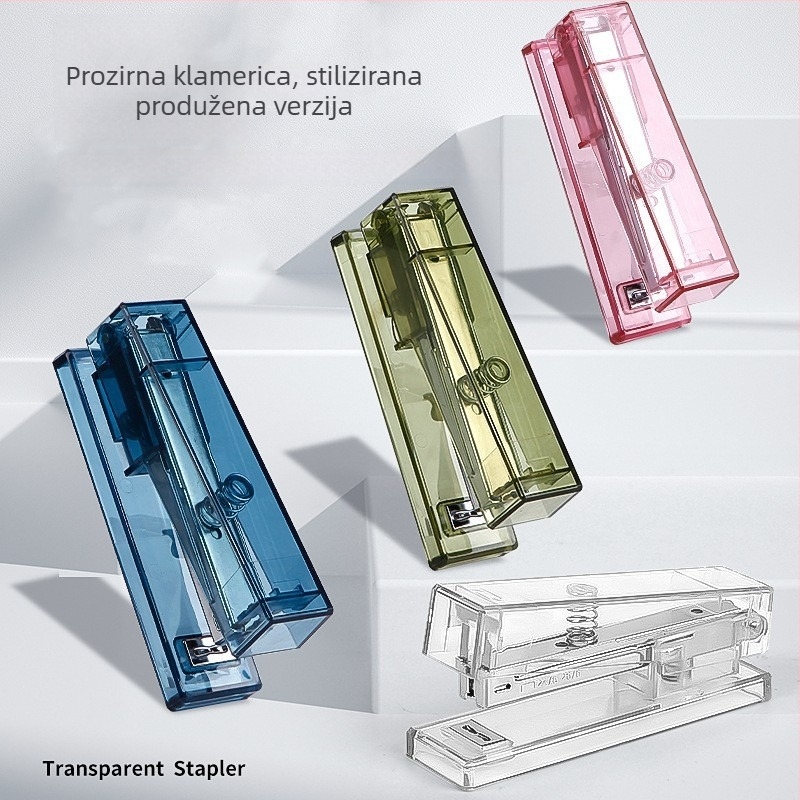 Prozirni spajalica set za ured i školu, No.12 spajalica