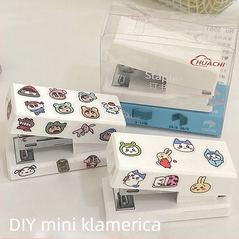 Slatka mini spajalica sa Shin-Chan i Chiikawa – DIY crtani film, kompaktno, za učenike