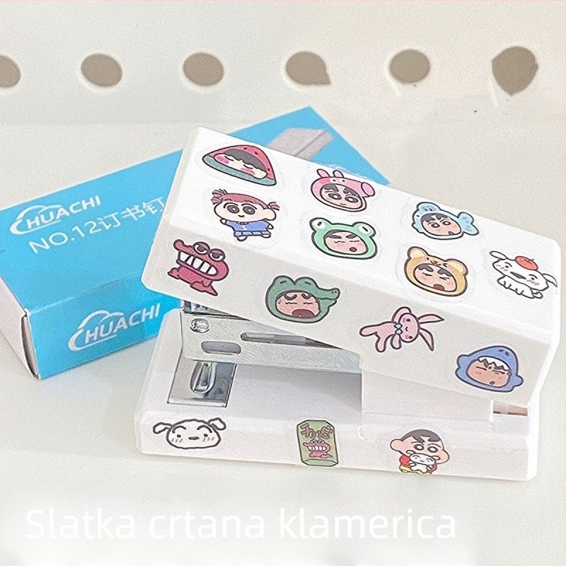 Slatka mini spajalica sa Shin-Chan i Chiikawa – DIY crtani film, kompaktno, za učenike